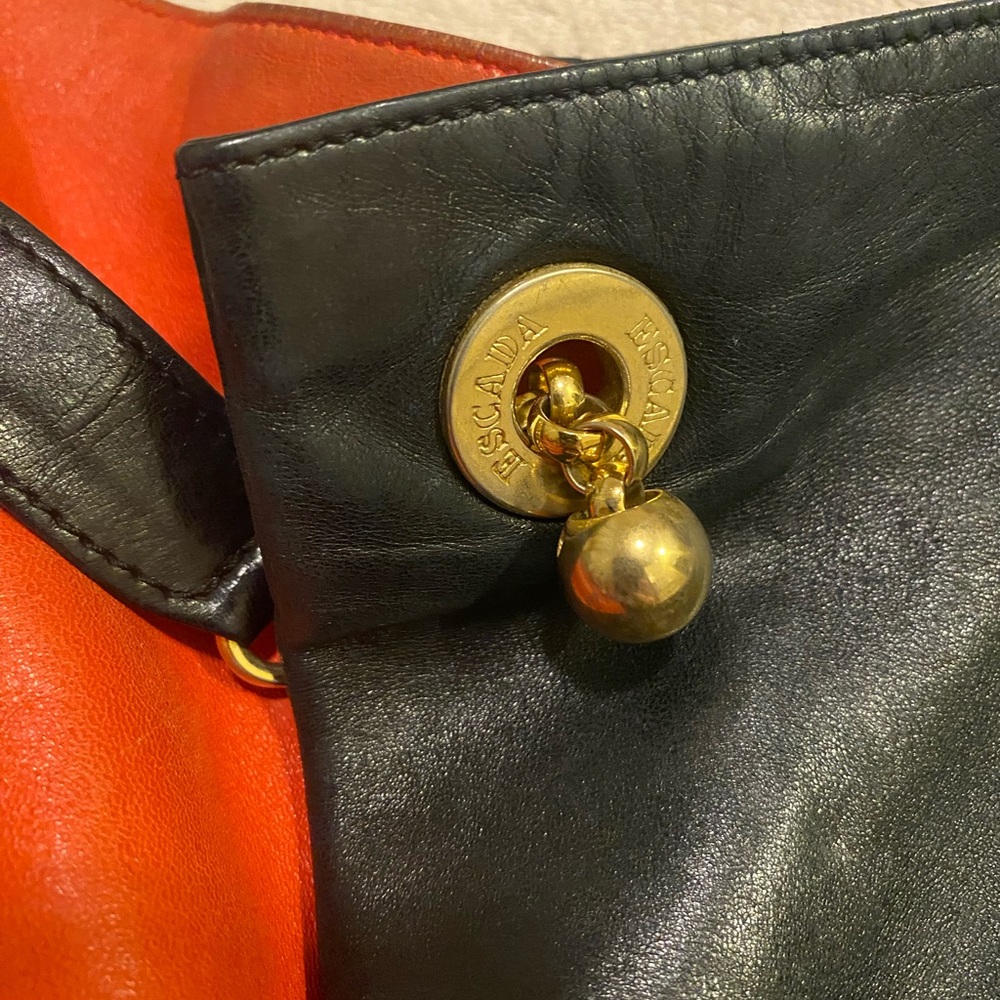 Stylish Black and Orange Women's Bag - Picture 5 of 7